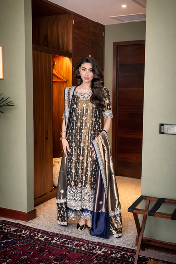 Haris Shakeel || Double Zari Fabric ||  Wedding Dress