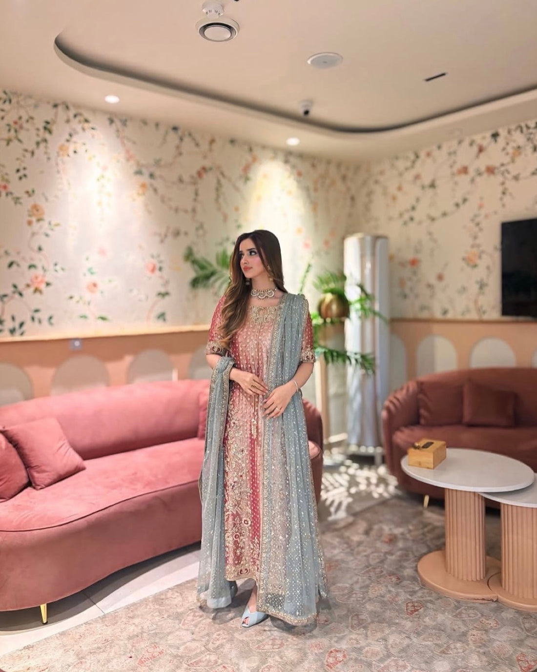Haris Shakeel Double Zari Fabric Wedding Dress