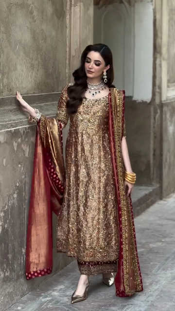 Haris Shakeel || Double Zarii Fabric || Wedding Dress
