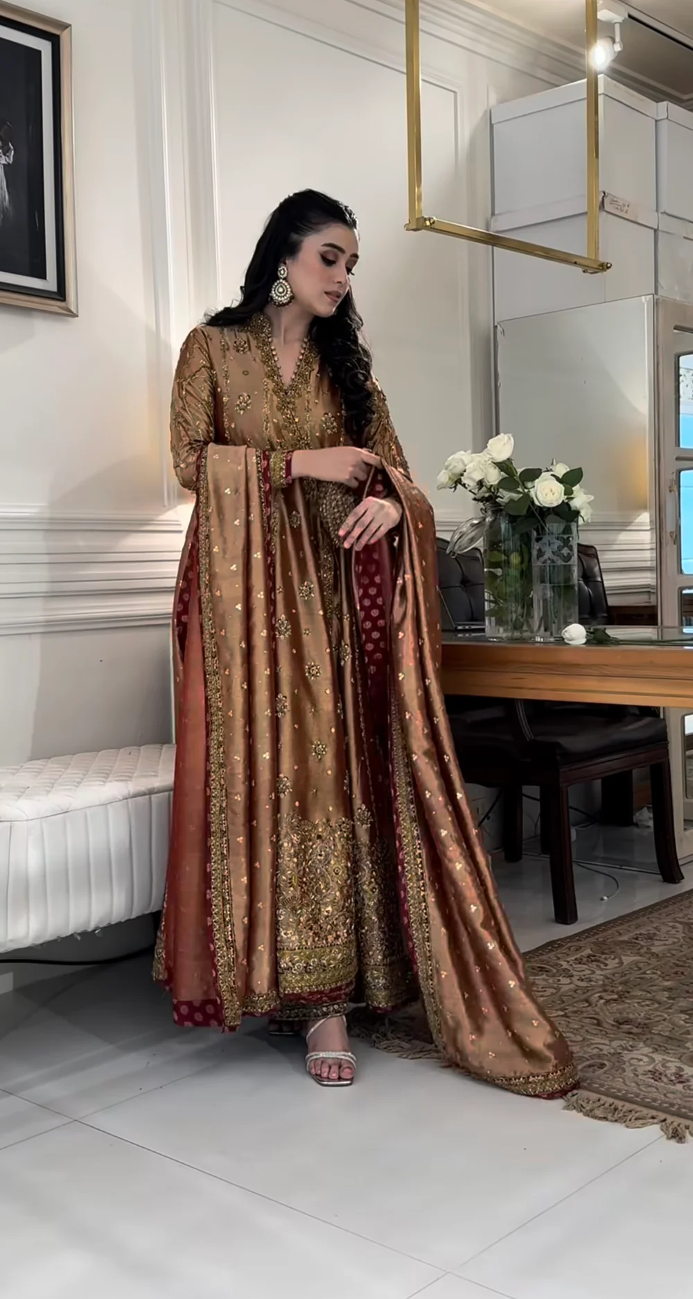 Haris Shakeel || Double Zari Fabric || Wedding Dress
