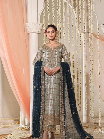 Haris Shakeel || Double Zari Fabric || Wedding Dress