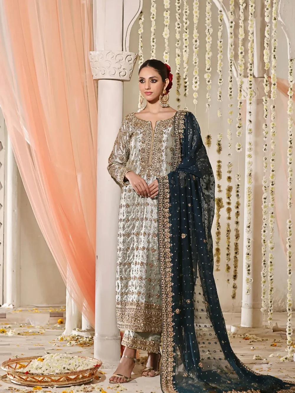 Haris Shakeel || Double Zari Fabric || Wedding Dress