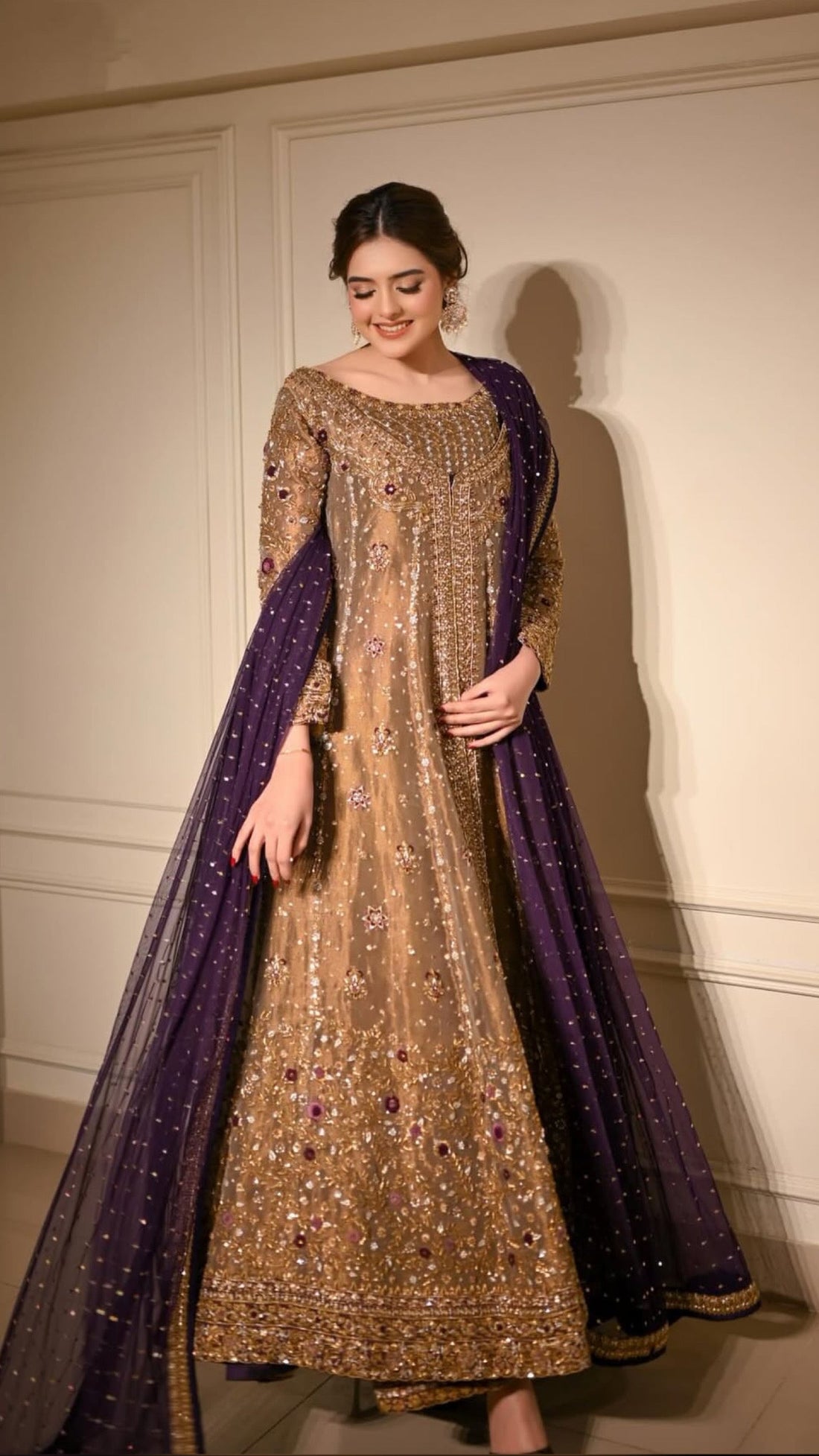 Haris Shakeel || Double Zari Fabric || Wedding Dress
