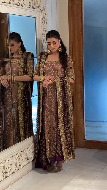 Haris Shakeel || Double Zari Fabric || Wedding Dress