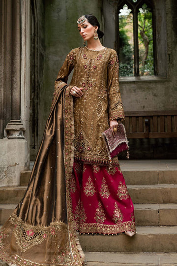 Maria.B Tassel Silk Fabric Wedding Dress Three Piece