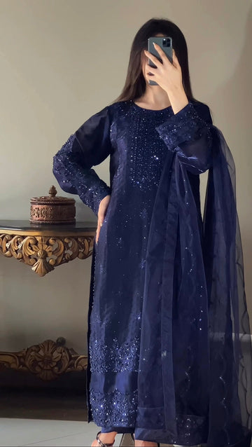 Hussain Rehar || Sheesha Silk Fabric || Wedding Dress