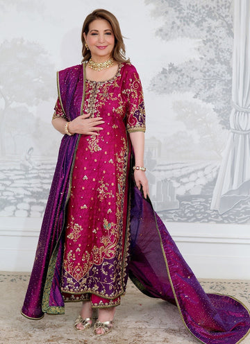 Farah Talib Azeez Tassel Silk Fabric Wedding Dress
