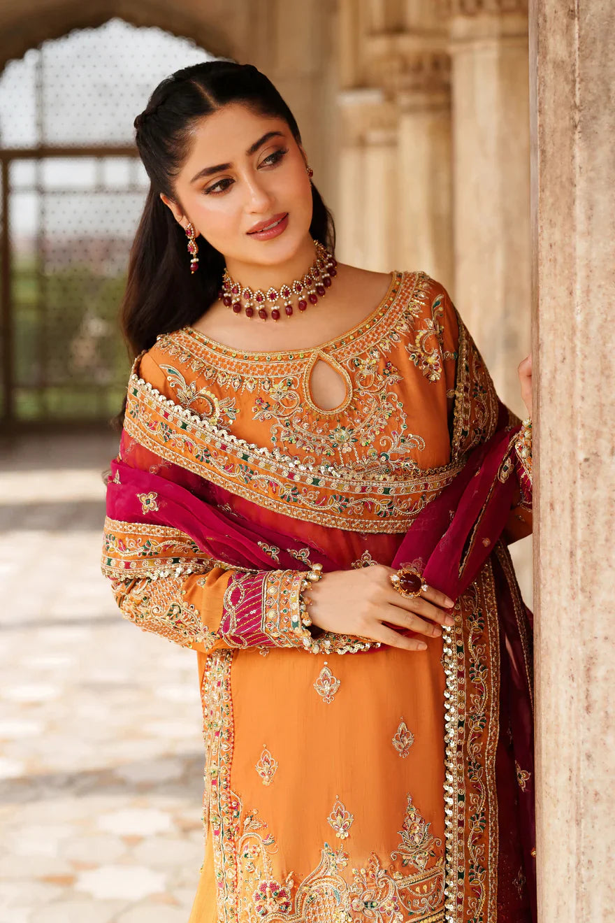 Naqshi || Tassel Silk Fabric || Wedding Dress.