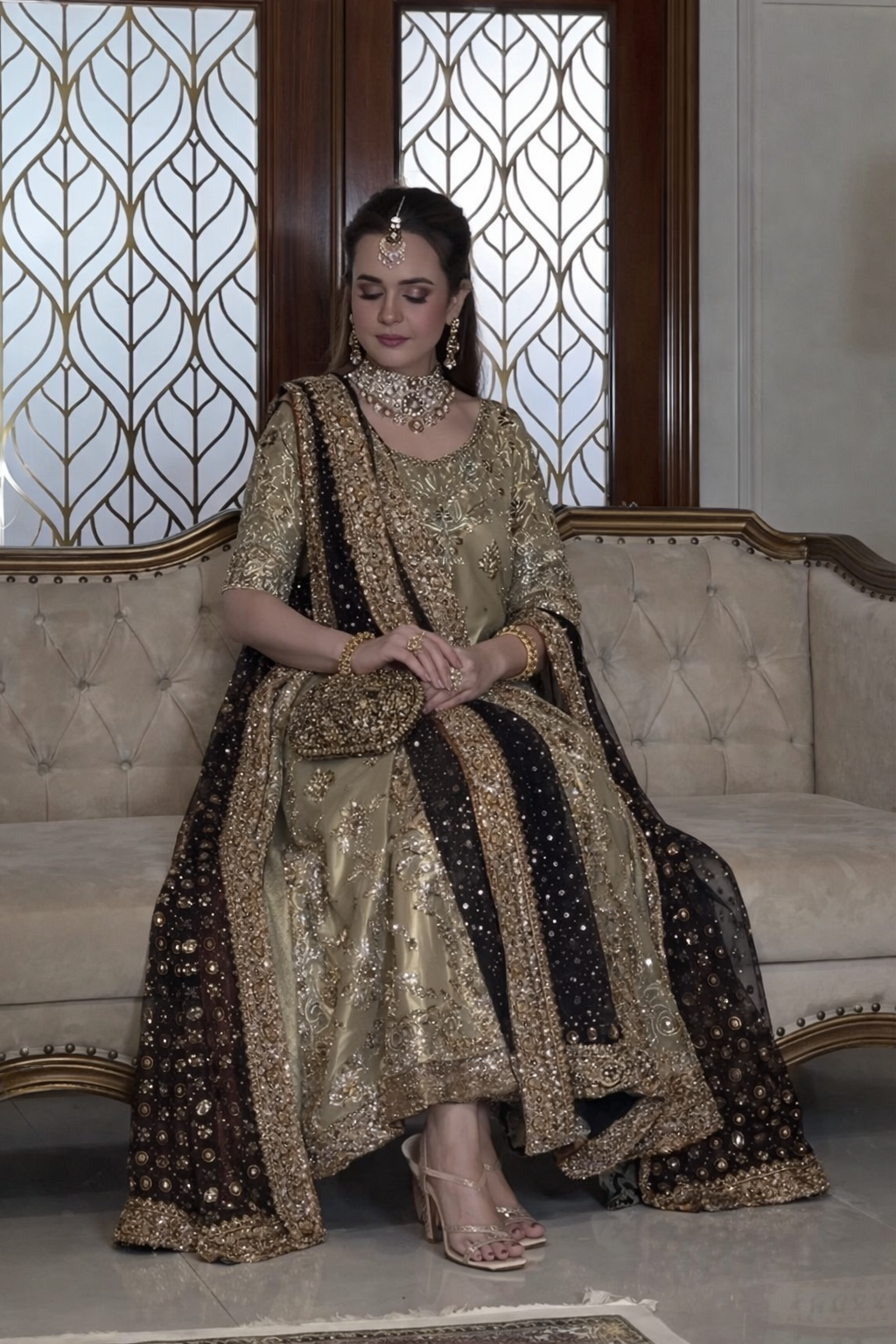 Haris Shakeel || Double Zari Fabric ||Wedding Dress
