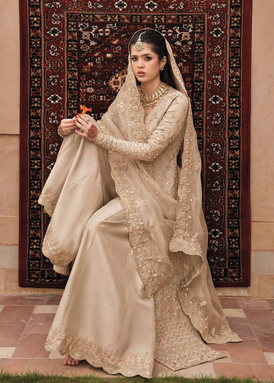 Kanwal Malik || Organza Fabric || Wedding Dress