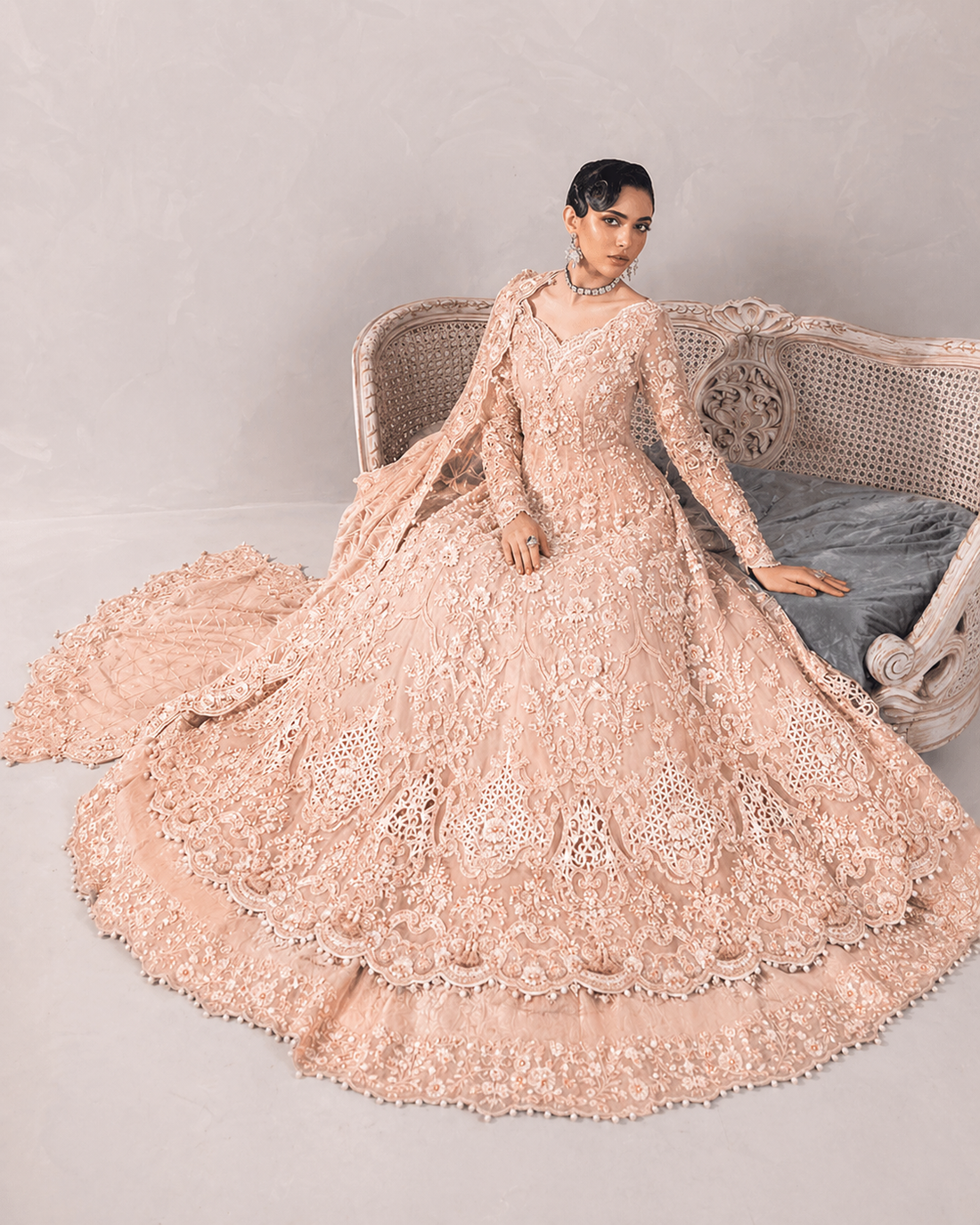 Maria.B Bridal Maxi || Net Fabric || Bridal Dress
