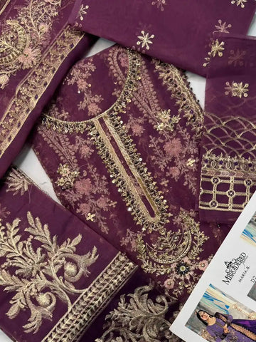 4PC KAASNI FANCY HEAVY EMBROIDERY. WORK