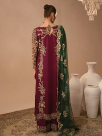 Abeera Usman || Tassel Silk Fabric || Wedding Dress